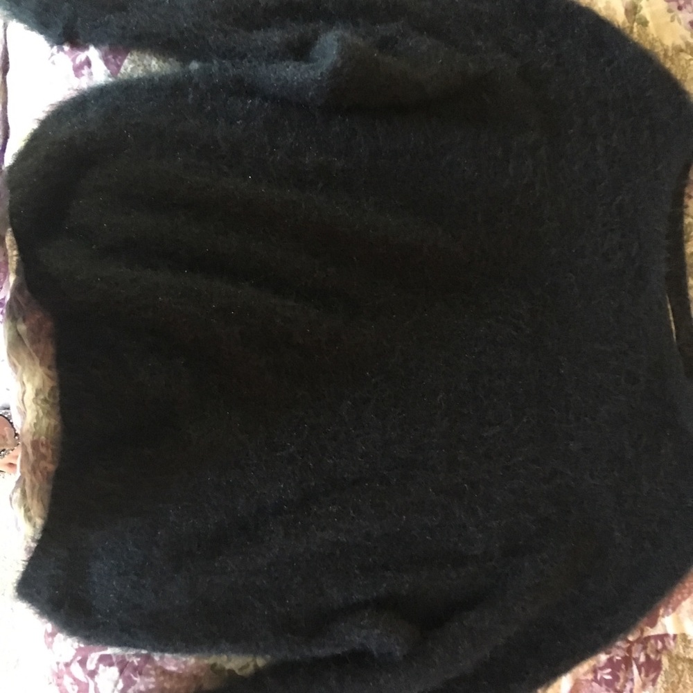 Lauren Conrad fuzzy blue sweater